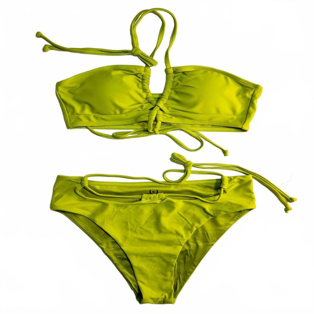 NEW YACHT CLUB ACCESS women's vitamin sea two-piece bikini set in lime